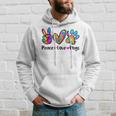 Peace Love Dogs Tie Dye Dog Paw Dog Mom Cute Mothers Day Hoodie Gifts for Him