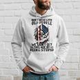 Skull American Flag Dont Mess With Old People We Didnt Hoodie Gifts for Him