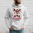 Teacher Squad Reindeer Funny Teacher Christmas Lights Xmas V5 Men Hoodie Graphic Print Hooded Sweatshirt Gifts for Him