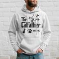 The Catfather Parody Funny Cat Lovers Cat Dad Fathers Day  Hoodie Gifts for Him