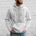 Track Your Long Hair Length Check Hair Backprint Hoodie Gifts for Him