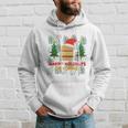 Ugly Christmas Sweater Burger Happy Holidays With Cheese V17 Hoodie Gifts for Him