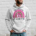 On Wednesday We Wear Pink Rainbow Breast Cancer Fighter Men Hoodie Gifts for Him