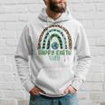 Wild And Sea Animals Happy Earth Day Rainbow Hoodie Gifts for Him