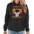 Black Cat Im Going To Let God Fix It Because If I Fix It Women Hoodie