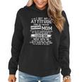 Funny Gift I Get My Attitude From My Freaking Awesome Mom Funny Gift Women Hoodie