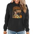 Grannys Pumpkin Patch Fall Leaves Scarecrow Thanksgiving Women Hoodie Graphic Print Hooded Sweatshirt