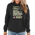Hero Wears Dog Tags Combat Boots Proud Military Aunt Gift Women Hoodie
