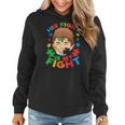 His Fight Is My Fight Autism Awareness Mom Dad Autism Women Hoodie