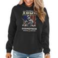 Im A Proud Army Godmother Veteran Fathers Day 4Th Of July Women Hoodie