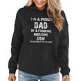 Im A Proud Dad Of A Freaking Awesome Son Fathers Day Women Hoodie