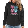 Keeper Of Gender Reveal Pink Or Blue Mom Loves You Women Hoodie