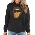 Lips With Tongue Out Black History Month Afro Frican Pride Women Hoodie