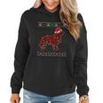 Santa Buffalo Plaid Golden Retriever Ugly Christmas Sweater Cute Gift Women Hoodie