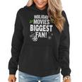 Sentimental Old Holiday Movies Biggest Fan Christmas Films Women Hoodie Graphic Print Hooded Sweatshirt