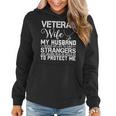 Veteran Wife Army Husband Soldier Saying Cool Military Gift V2 Women Hoodie
