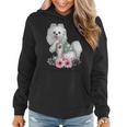 Womens Pomeranian I Love Mom Tattoo Dog Funny Mothers Day Women Hoodie