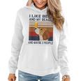 I Like Beer And My Beagle And Maybe 3 People Women Hoodie