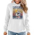 I Like Beer And My Schnauzer And Maybe 3 People Retro Style Women Hoodie