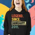 12 Geburtstag Legende Seit Januar 2011 12 Jahre Alt Frauen Hoodie Geschenke für Sie