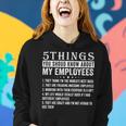 5 Things You Should Know About My Employees Funny Job Women Hoodie Gifts for Her