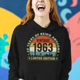 60 Year Old Gifts Made In 1963 Vintage 60Th Birthday Retro Women Hoodie Gifts for Her