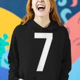 7 Zahlen Buchstaben Symbol Alphabet Initiale Frauen Hoodie Geschenke für Sie