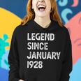 95 Geburtstag Männer Frauen Legende Seit Januar 1928 Langarm Frauen Hoodie Geschenke für Sie