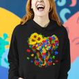 Autism Awareness Elephant Be Kind Puzzle Piece Girls Mom Women Hoodie Gifts for Her