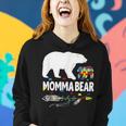 Autism Awareness Gift Momma Bear Support Autistic Autism Mom Women Hoodie Gifts for Her