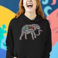 Autism Mom Elephant Puzzle Pieces Autism Supporter Outfit Women Hoodie Gifts for Her