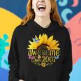 Awesome Since 2007 Sunflower 16Th Birthday Vintage 2007 Women Hoodie Gifts for Her