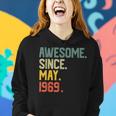 Awesome Since May 1969 Vintage 50Th Birthday Gift Women Hoodie Gifts for Her