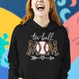 Ball Mom Leopard Funny Tball Mom Baseball Mothers Day Women Hoodie Gifts for Her