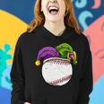 Baseball Sports Lover Mardi Gras Carnival Party Jester Women Hoodie Gifts for Her