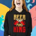 Beer Pong King Alkohol Trinkspiel Beer Pong V2 Frauen Hoodie Geschenke für Sie