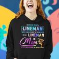 Behind Every Lineman Is A Lineman Mom Women Hoodie Gifts for Her