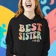 Best Sister Vintage Floral Design For Cool Sisters Women Hoodie Gifts for Her