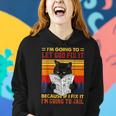 Black Cat Im Going To Let God Fix It Because If I Fix It Women Hoodie Gifts for Her