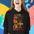 Black History Month African Woman Afro I Am The Storm V7 Women Hoodie Gifts for Her