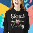 Blessed Glammy Floral For Women Mothers Day Grandma Women Hoodie Gifts for Her