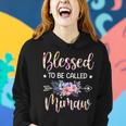 Blessed To Be Called Mimaw Floral Mothers Day Women Hoodie Gifts for Her