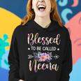 Blessed To Be Called Neena Floral Mothers Day Women Hoodie Gifts for Her