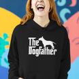Bull Terrier The Dogfather Bull Terrier Dad Papa Father V3 Women Hoodie Gifts for Her
