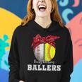 Busy Raising Ballers Softball Baseball Baseball Mom Gift Women Hoodie Gifts for Her