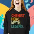 Chemist Hero Myth Legend Vintage Chemie Frauen Hoodie Geschenke für Sie