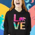 Colorful Polar Bear Mom Gifts Polar Bear Women Hoodie Gifts for Her