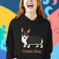 Cute Black Tricolor Pembroke Corgi Dad Dog Lovers Tshirt V2 Women Hoodie Gifts for Her