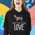 Cute Chihuahua Dog Autism Awareness Love Gifts Mom Dad Kids Women Hoodie Gifts for Her