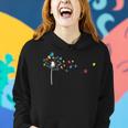 Dandelion Flower Puzzle Pieces Autism Awareness Women Hoodie Gifts for Her